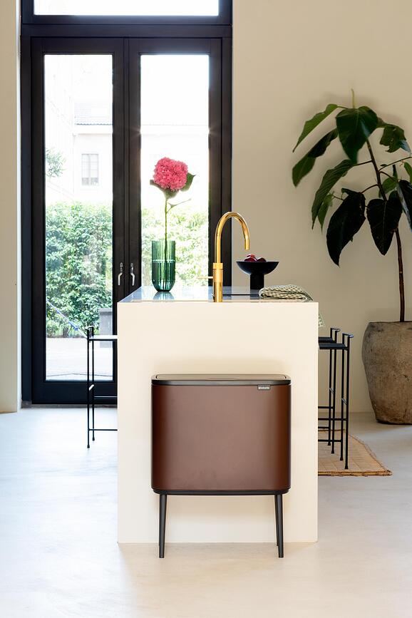 Bo Touch Bin Koš za smeće 11 l + 23 l taupe