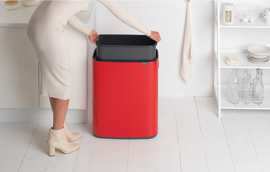 Koš za smeti Bo Touch Bin 60 l, srebrn