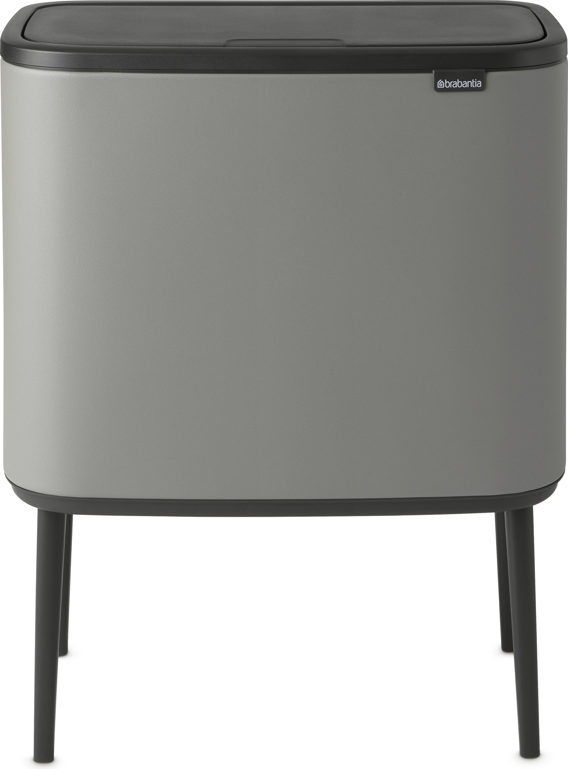 Bo Touch Bin Mülleimer 11 l + 23 l mineral concrete grey