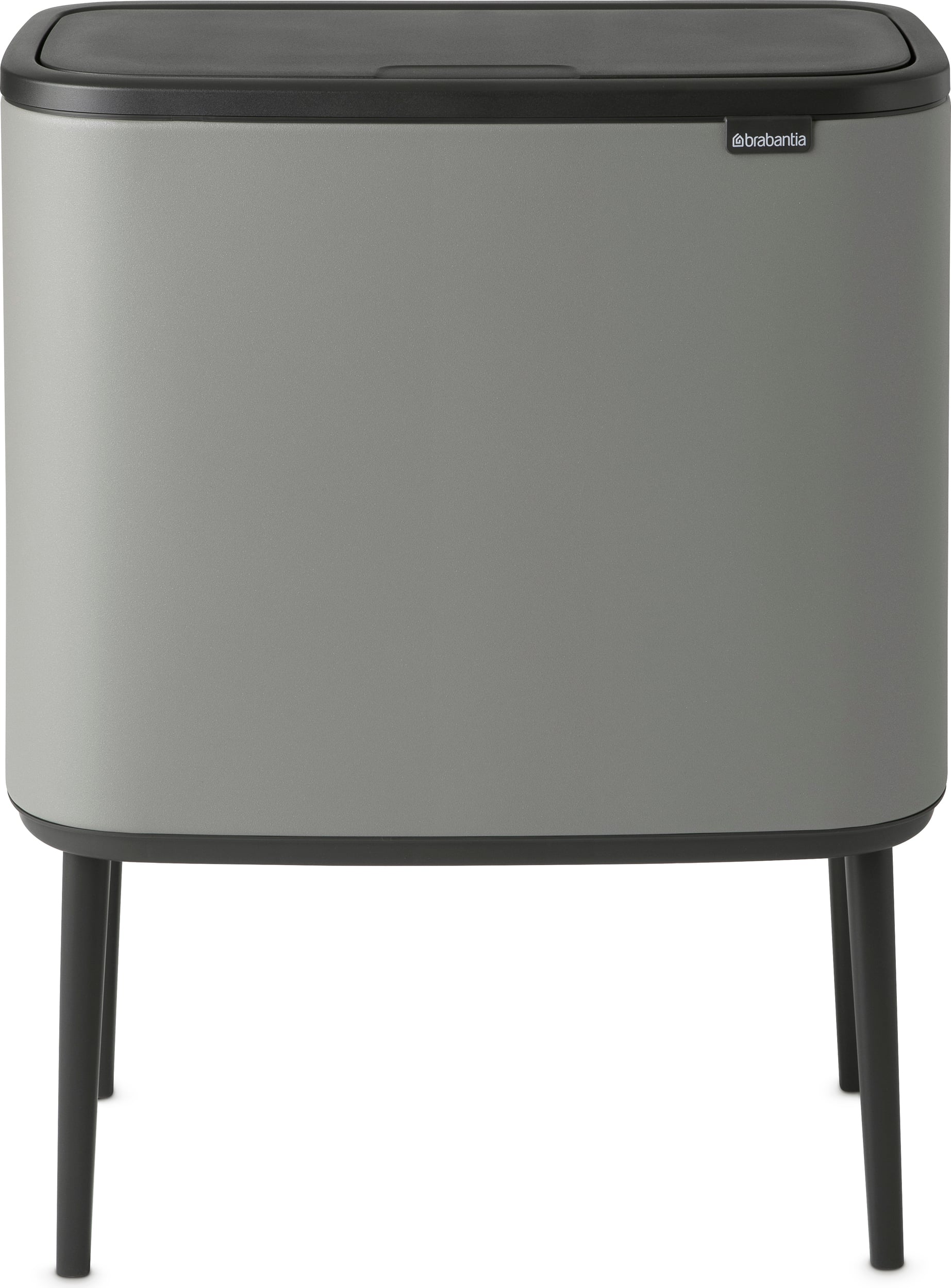 Bo Touch Bin Mülleimer 3 x 11 l mineral concrete grey