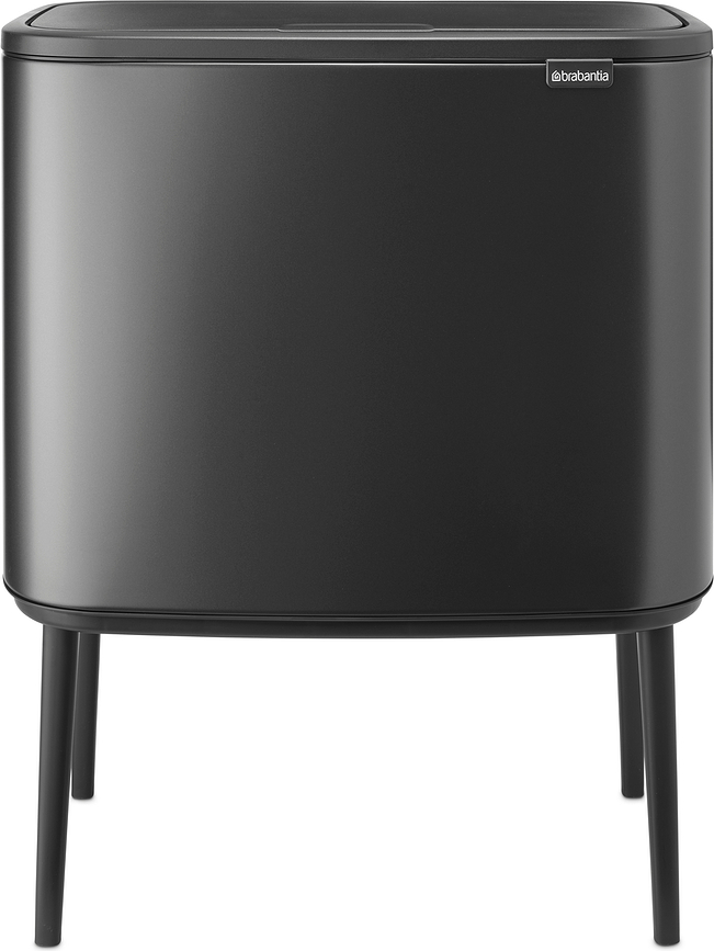 Bo Touch Bin Poubelle à 3 compartiments 3 x 11 l, gris foncé