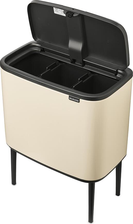 Bo Touch Bin Poubelle de tri sélectif, 3 x 11 L, blanche