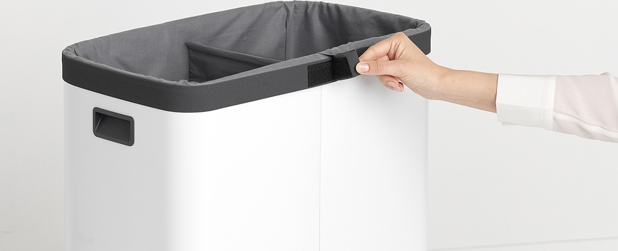 Bolsa de Recambio para cesto de ropa Bo Laundry Bin Hi, 45 L, Pack de 2 unidades