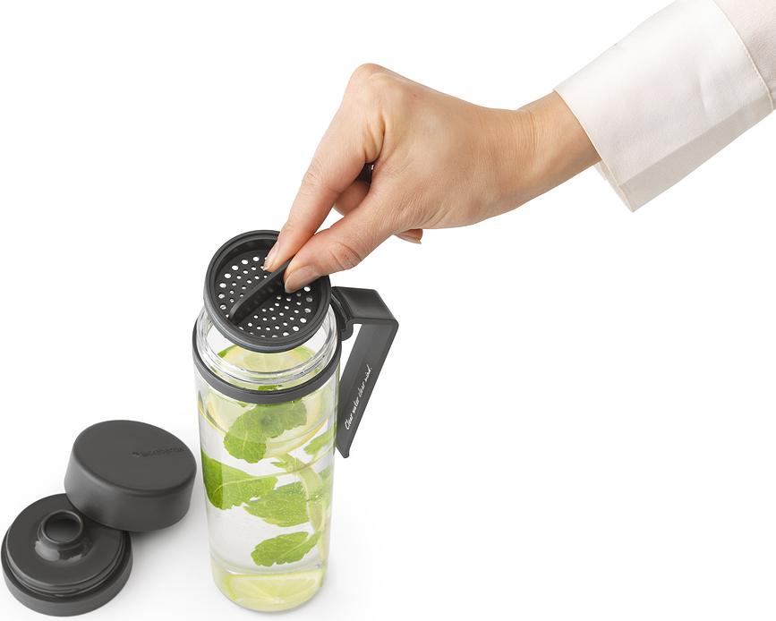 Botella de agua Make & Take, gris