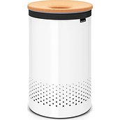 Brabantia 60 l laundry basket white steel with a cork lid