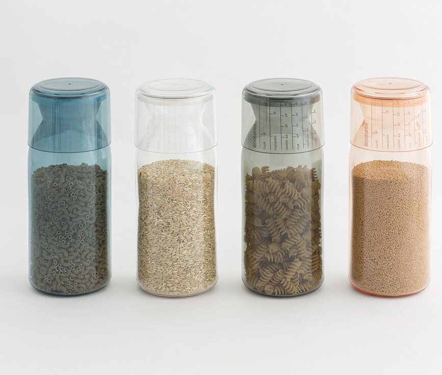 Brabantia Boîte de Conservation avec verre doseur, rose