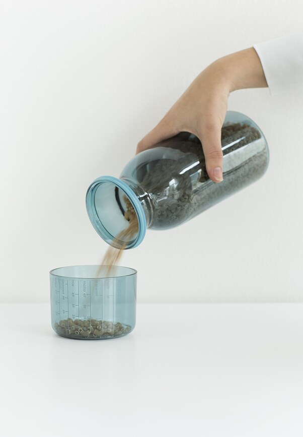 Brabantia Boîte de Conservation avec verre doseur, rose