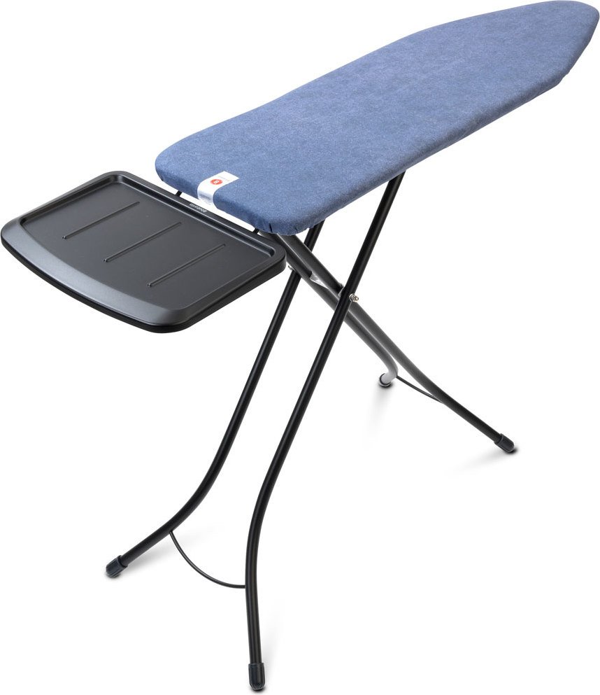 Brabantia Bügelbrett Gr. B denim blue mit Ablage für Dampfstation