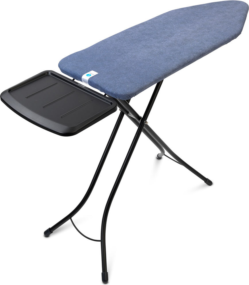 Brabantia Bügelbrett Gr. C denim blue mit Ablage für Generator