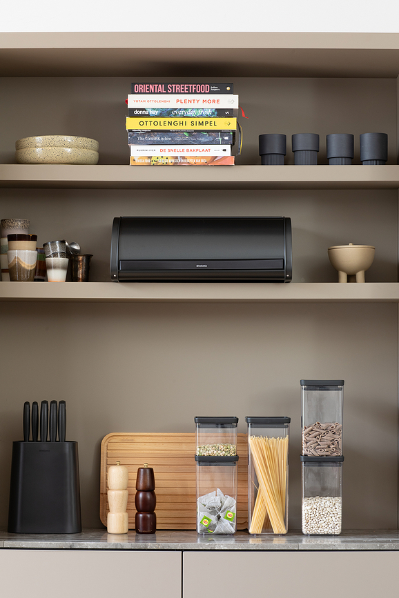 Brabantia Ψωμιέρα μεγάλη, μαύρο ματ