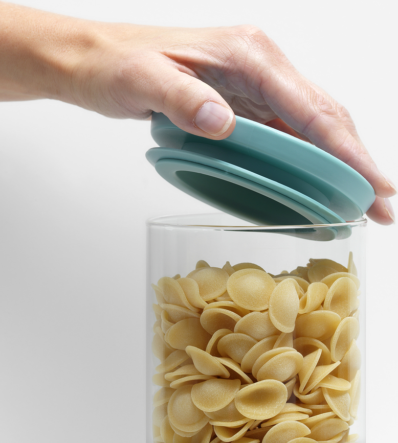 Brabantia Δοχεία Κουζίνας γυάλινα, γκρι-πράσινα, 3 τμχ