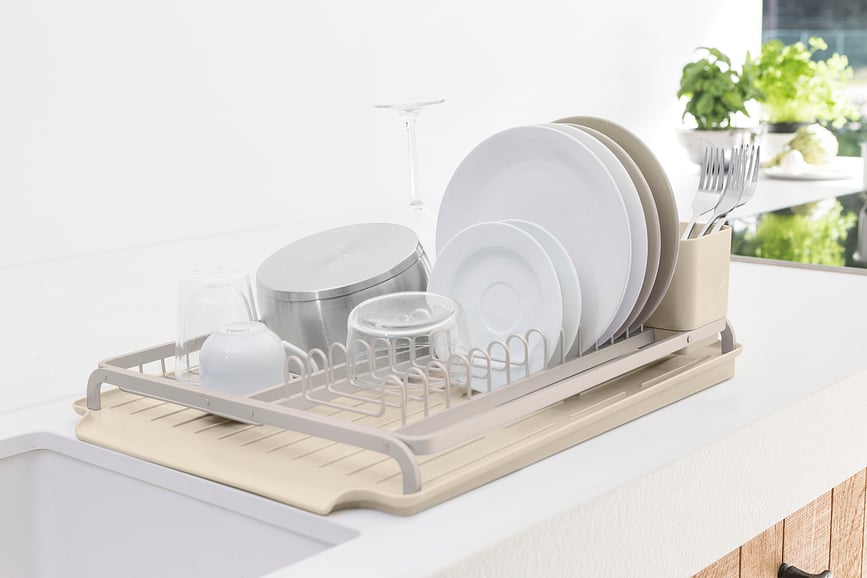 Brabantia Égouttoir à Vaisselle grand, graphite