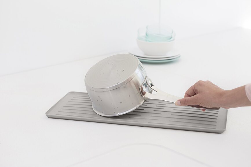 Brabantia Égouttoir à Vaisselle, petit, gris foncé