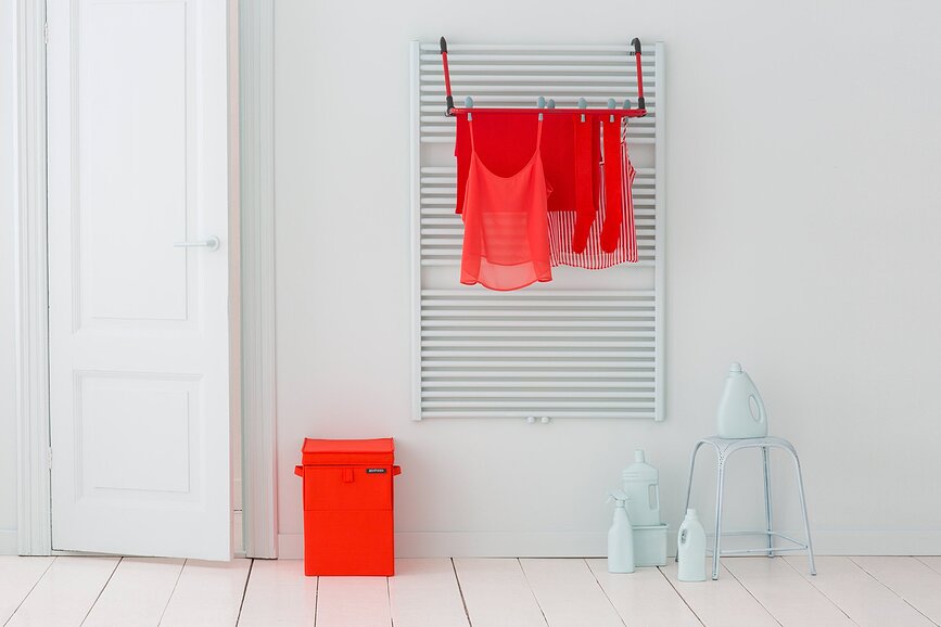 Brabantia Étendoir à Linge mural, gris