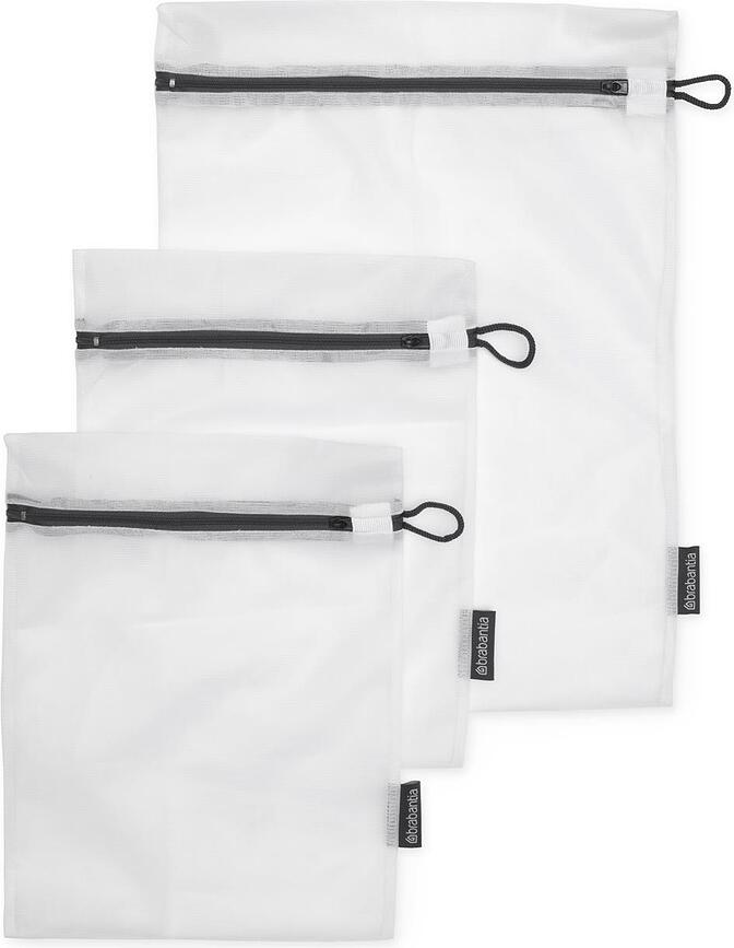 Brabantia Filets de Lavage pour linge délicat, blanc et noir, Lot de 3