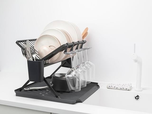 Brabantia Geschirr-Abtropfgestell groß klappbar - 139482