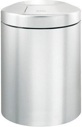 Brabantia Κάδος Απορριμμάτων αυτοσβενόμενος, 7 L, ματ ανοξείδωτο ατσάλι