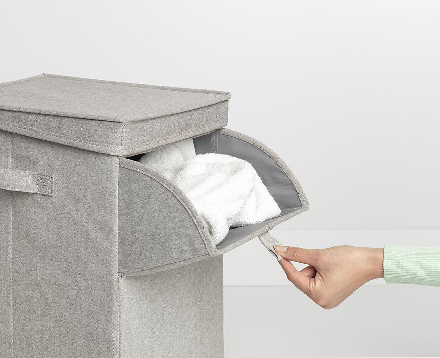 Brabantia Καλάθι Απλύτων πτυσσόμενο, 35 lt, ανθρακί