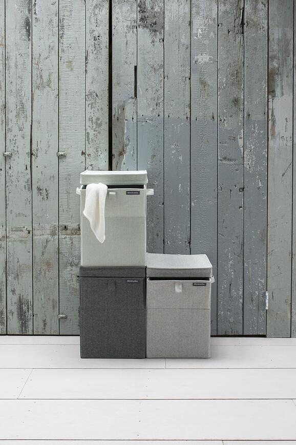 Brabantia Καλάθι Απλύτων πτυσσόμενο, 35 lt, ανθρακί