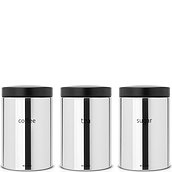 Brabantia Kitchen containers 1,4 l with markings 3 pcs