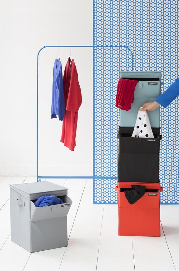 Brabantia Koš za perilo zložljiv, 35 l, antraciten