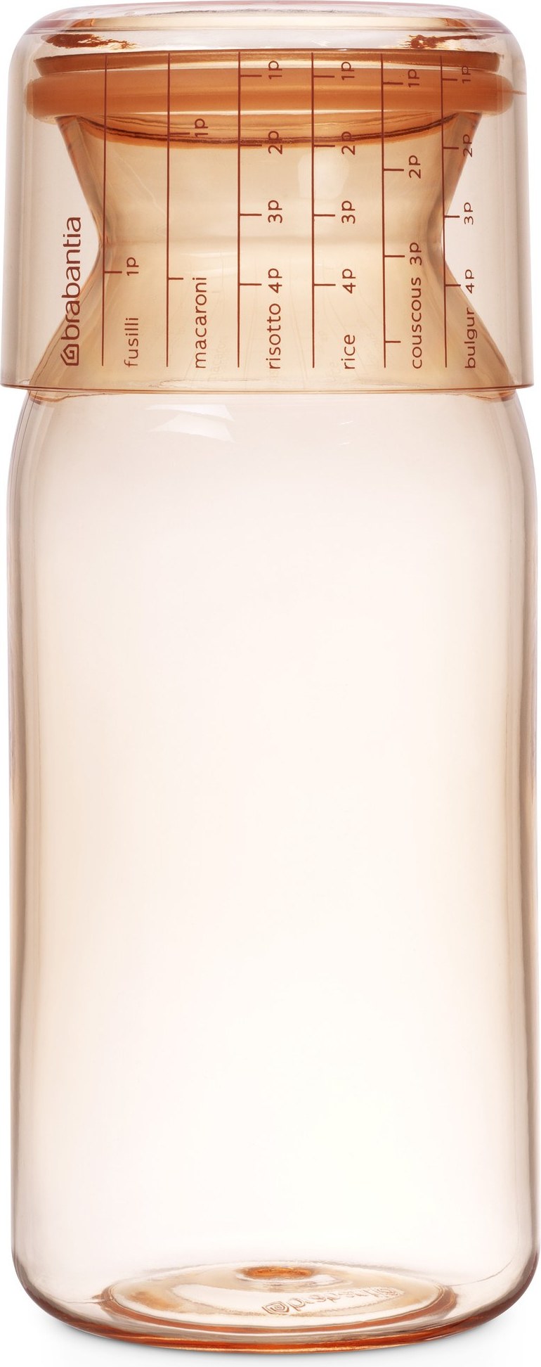 Brabantia Lagerbehälter rosa mit Messbecher