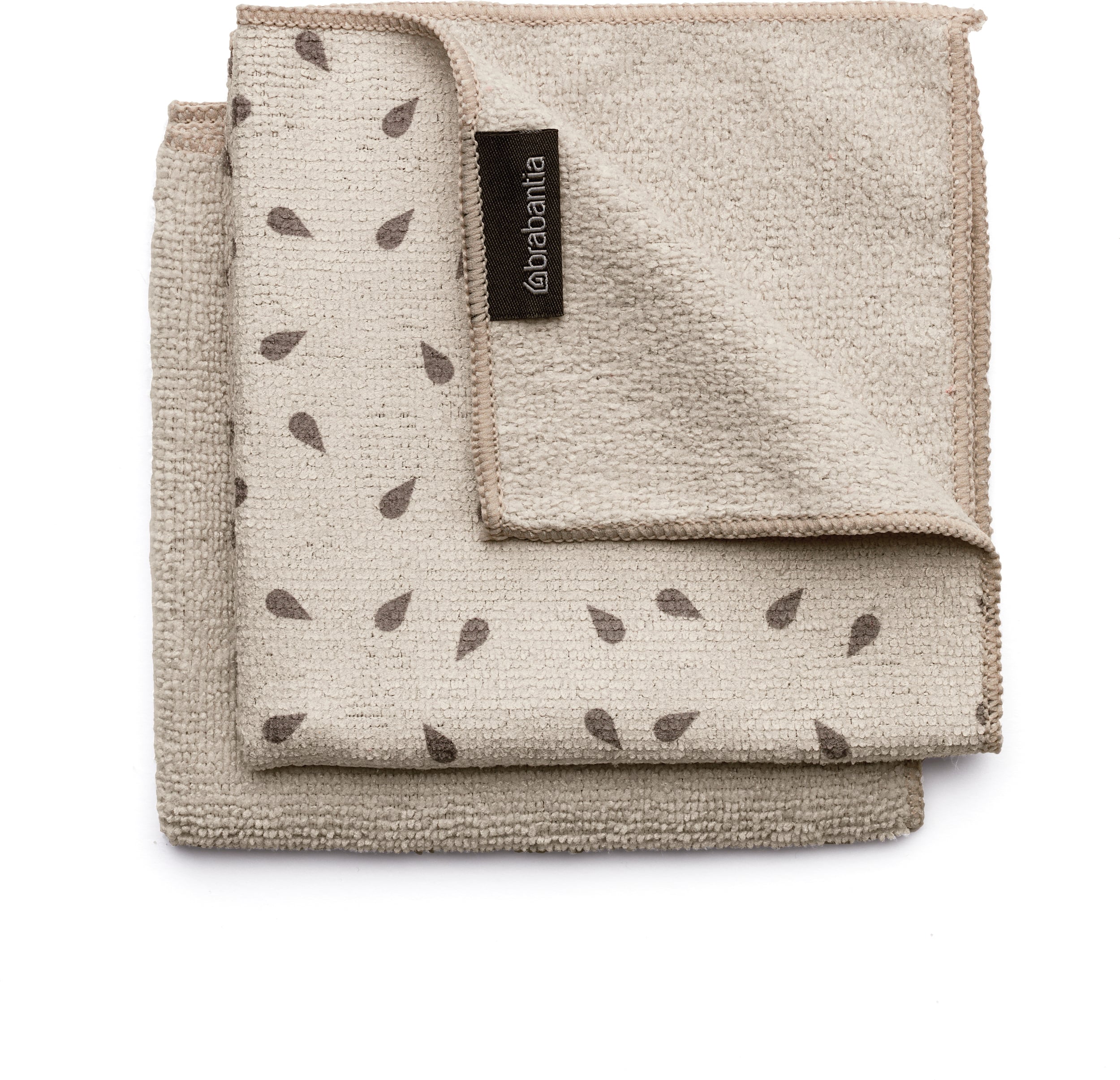 Brabantia Mikrofasertücher, beige, 2 St.