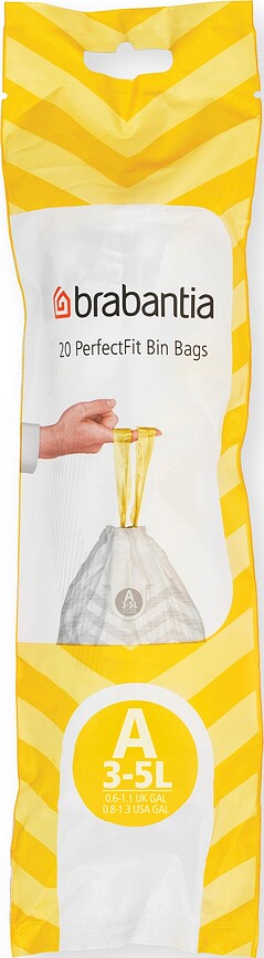 Brabantia Müllsäcke Größe A 3 l PerfectFit 200 St.