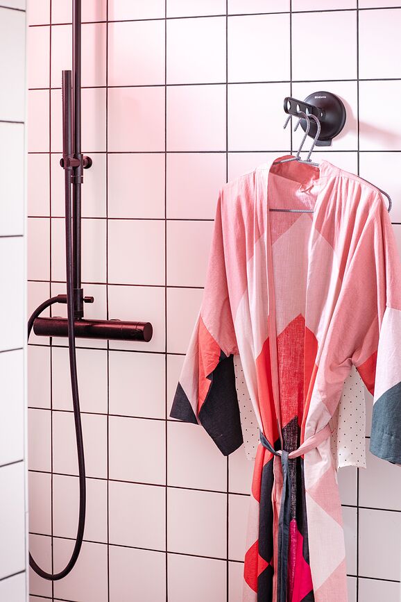 Brabantia Porte-Cintres à ventouse, noir