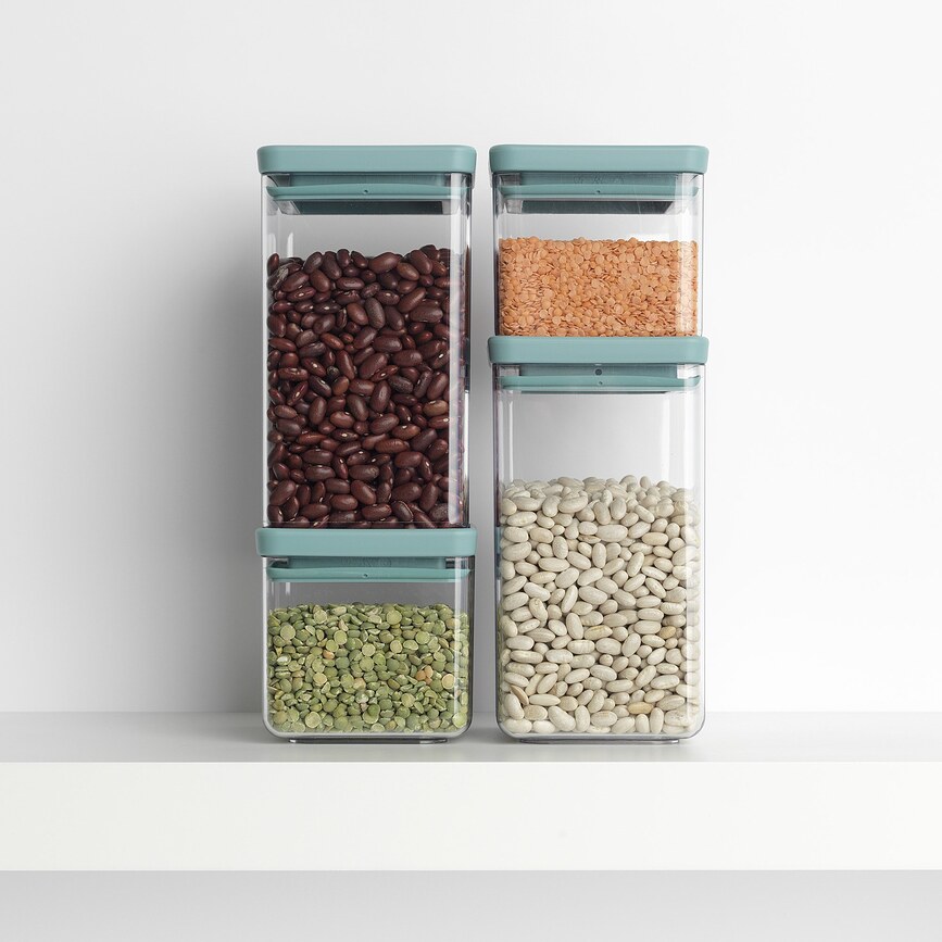 Brabantia Posode kvadratne, temno sive, 4 kosi