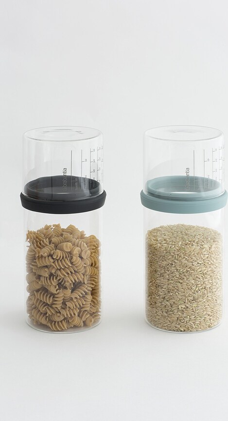 Brabantia Boîte de Rangement avec cuillère doseuse, 1 L, couleur menthe