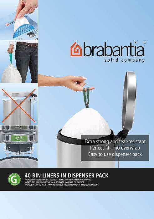 Brabantia Prügikotid suurus G 30 l 40 tk.