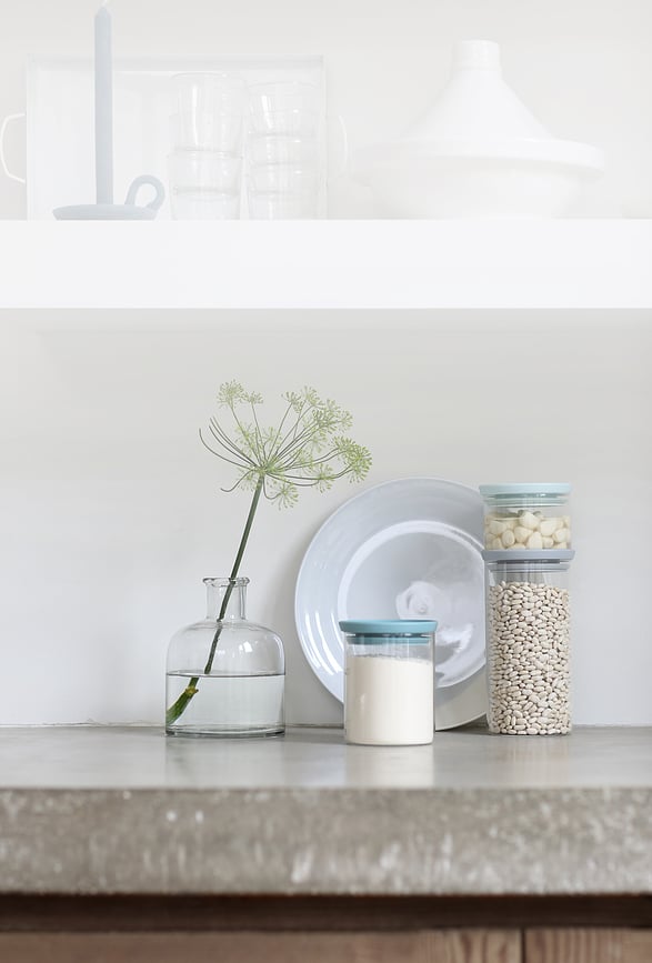 Brabantia Spremnici stakleni sivo-zeleni 3 kom.