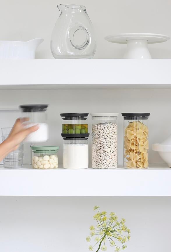 Brabantia Spremnici stakleni sivo-zeleni 3 kom.