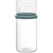 Brabantia Storage container 1 l mint with a kitchen measuring cup