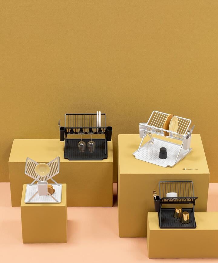 Brabantia Cjedilo za posuđe sklopivo malo antracitno