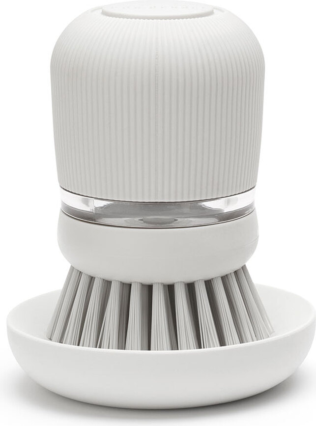 Cepillo Lavaplatos con dispensador Sink Side, gris claro