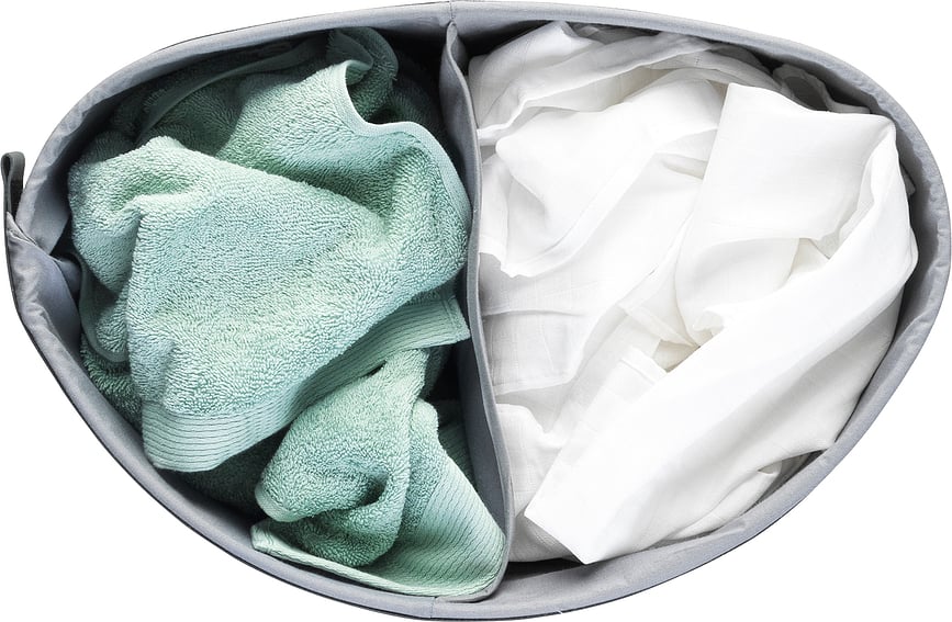 Cesto de lavandería Selector, 55 L, negro mate