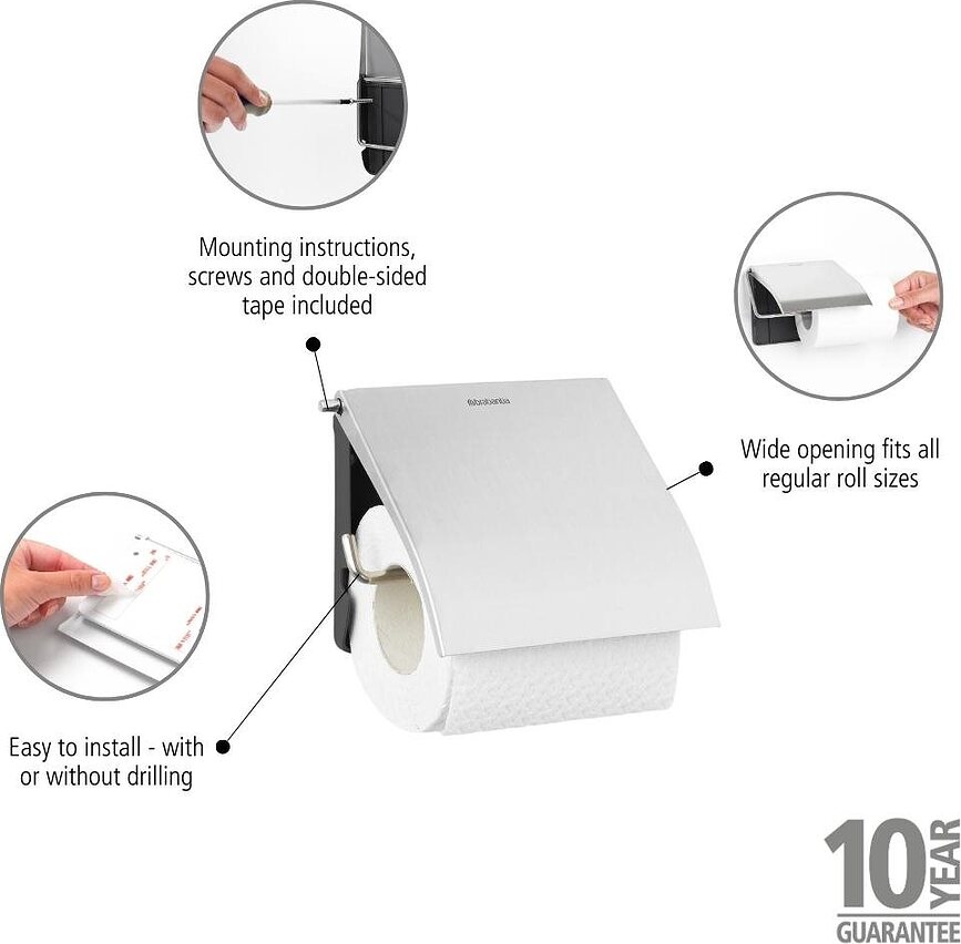 Classic Porte-papier toilette, noir