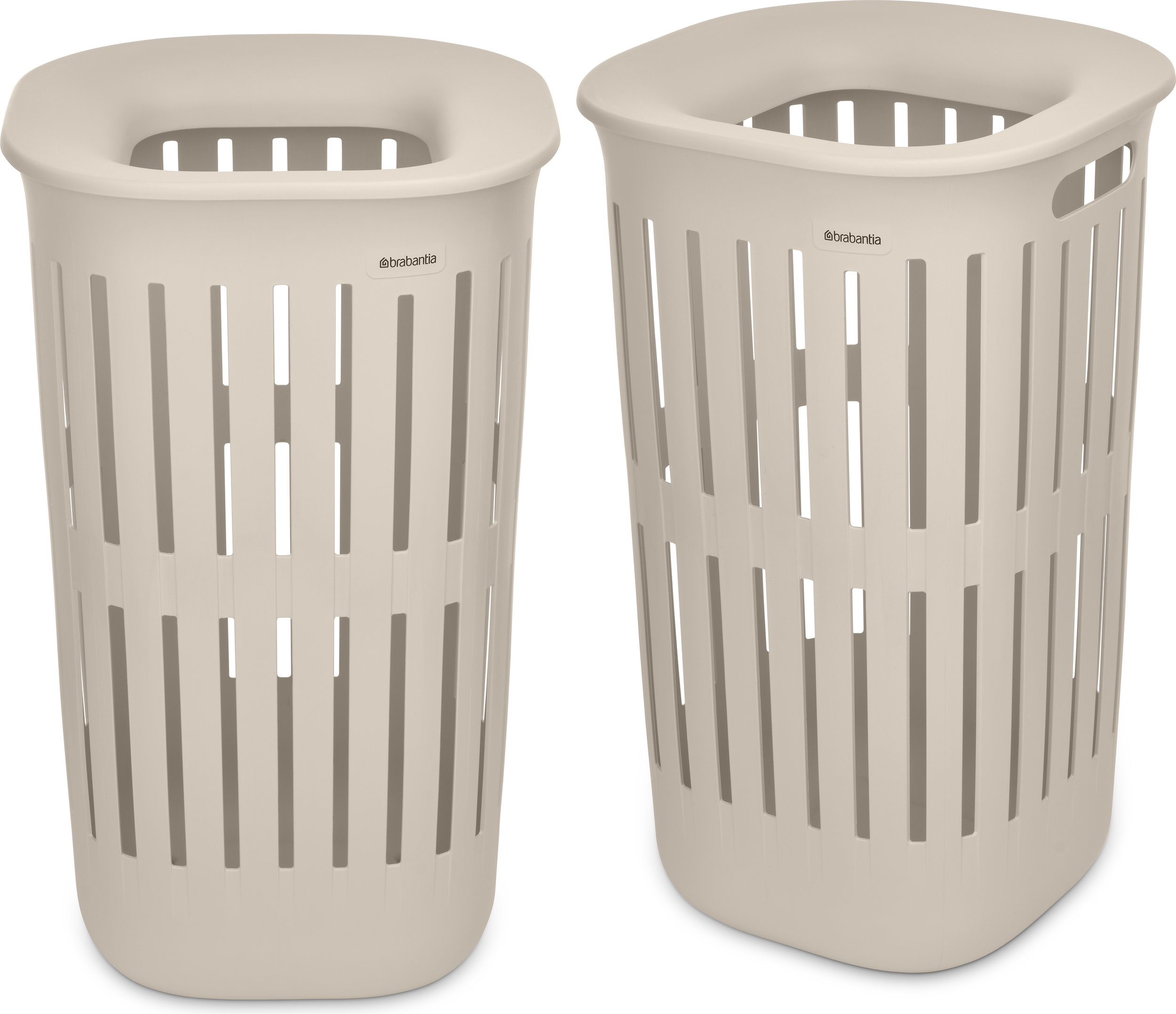 Collect-It Wäschekörbe 55 l, beige, 2 St.