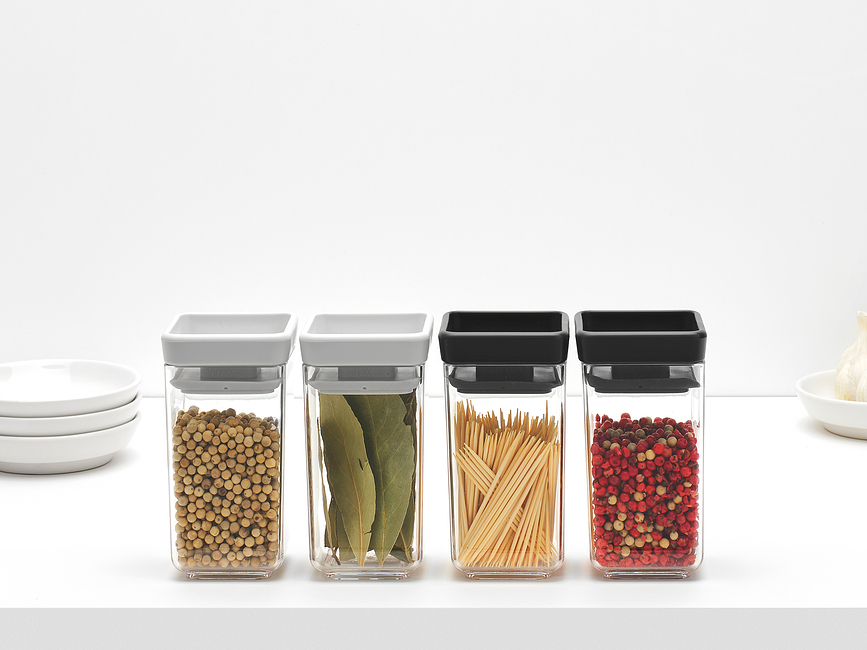 Contenedores de Cocina Tasty+ 150 ml, gris oscuro, 2 unidades