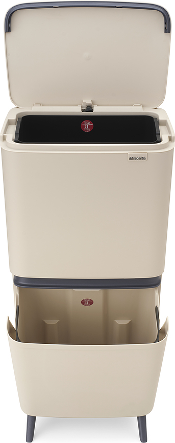 Corbeille de tri des déchets SortUp Hi 20 + 25 l, gris foncé