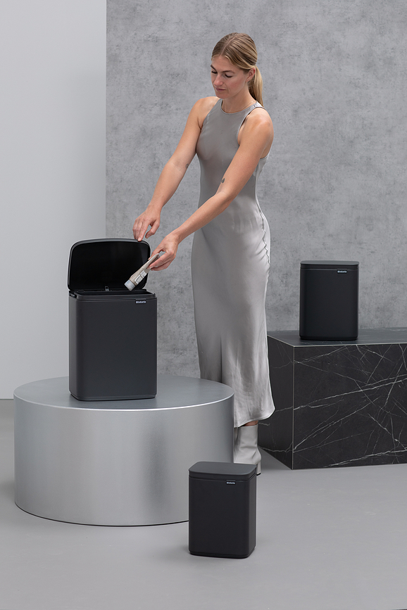 Cubo de Basura Bo, 12 l, blanco