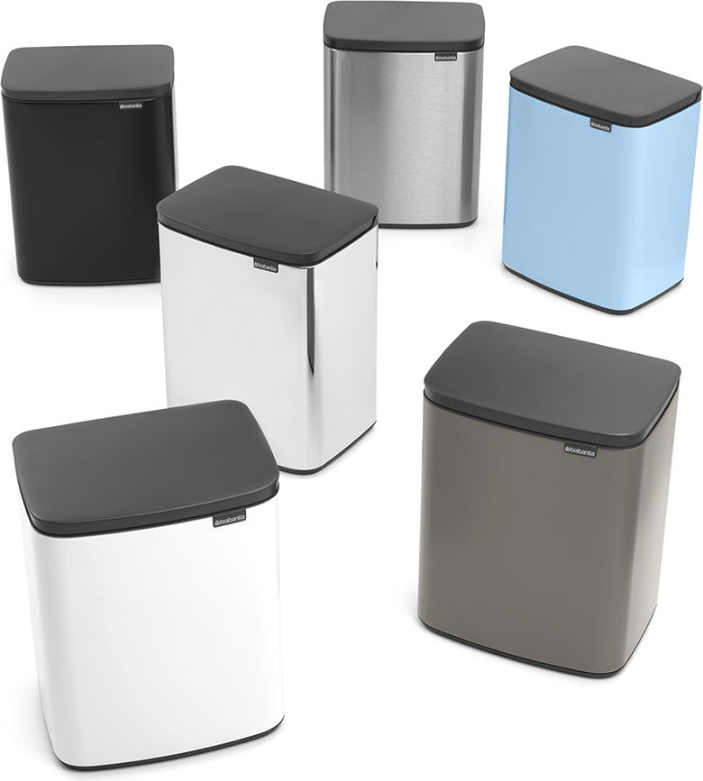 Cubo de Basura Bo, 12 l, blanco