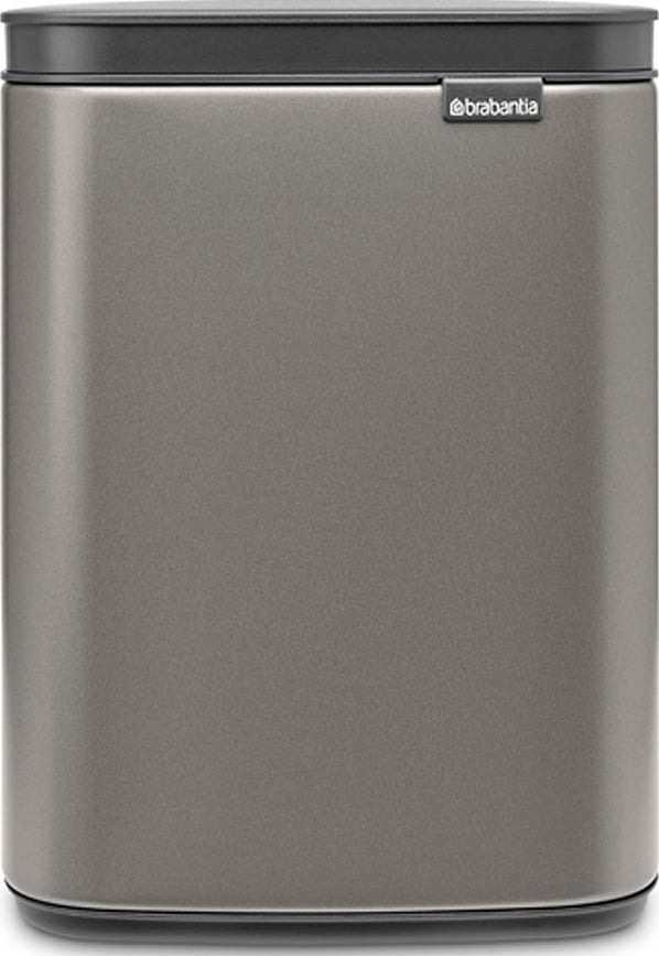 Cubo de basura Bo, 4 L, platino