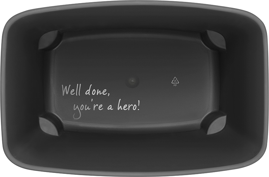 Cubo de Basura Bo Bin Hi de 12 l, negro mate