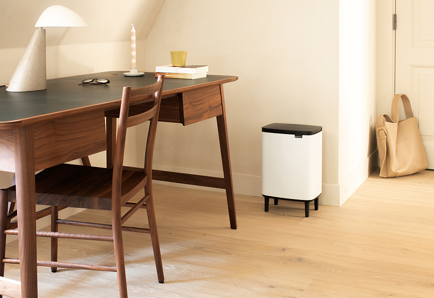 Cubo de Basura Bo Bin Hi de 12 l, negro mate