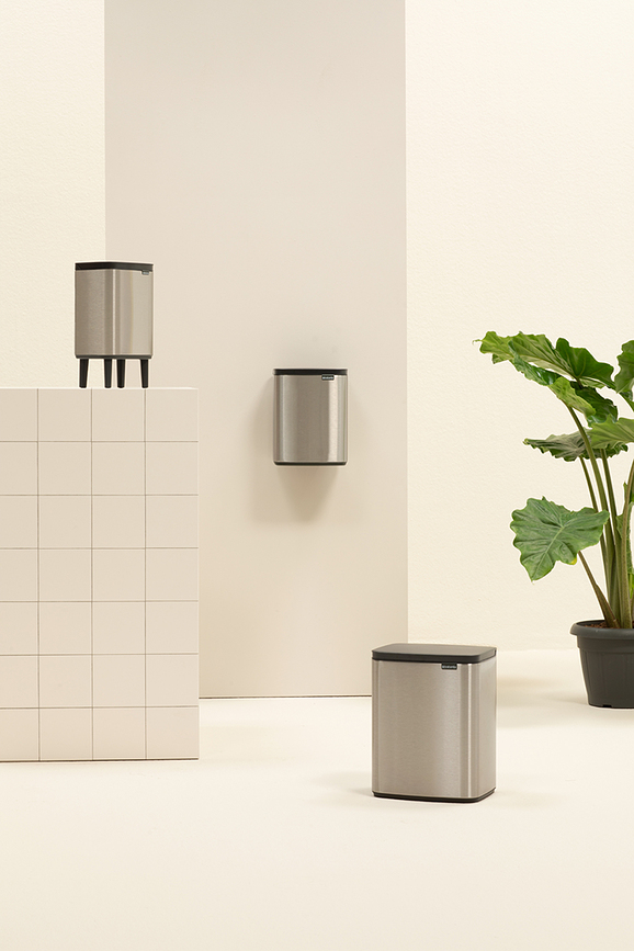 Cubo de Basura Bo Bin Hi, 4 L, blanco