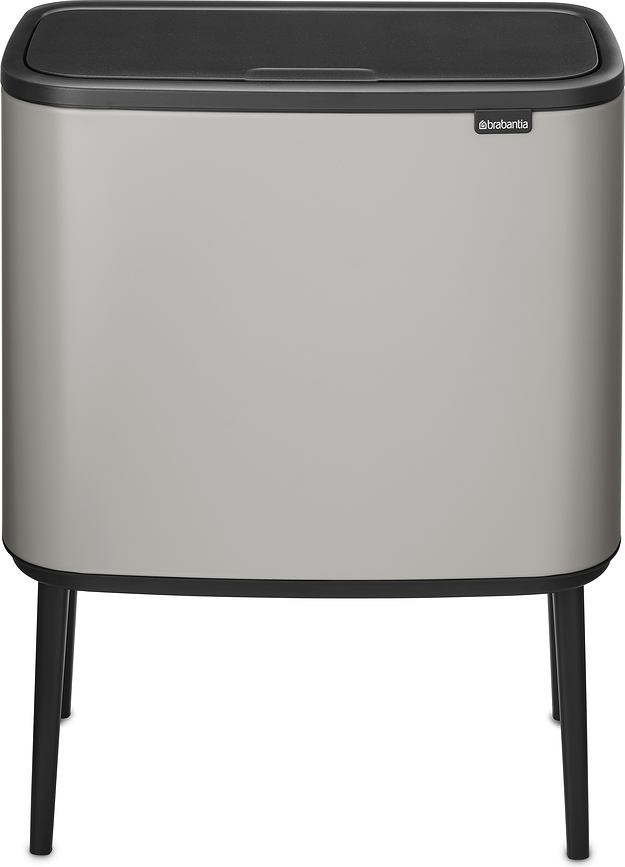 Cubo de basura Bo Touch Bin 3 x 11 l, plateado