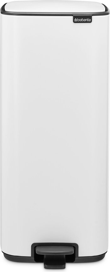 Cubo de Basura con Pedal Bo, 30 l, blanco